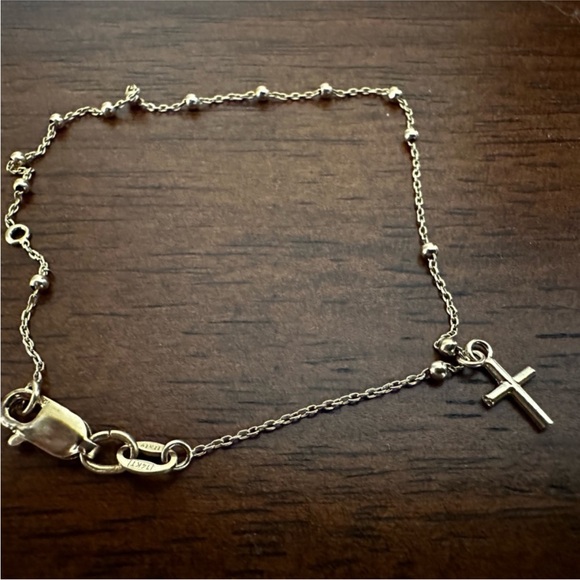 Gold Bracelet with Cross Charm Solid gold - Picture 4 of 4